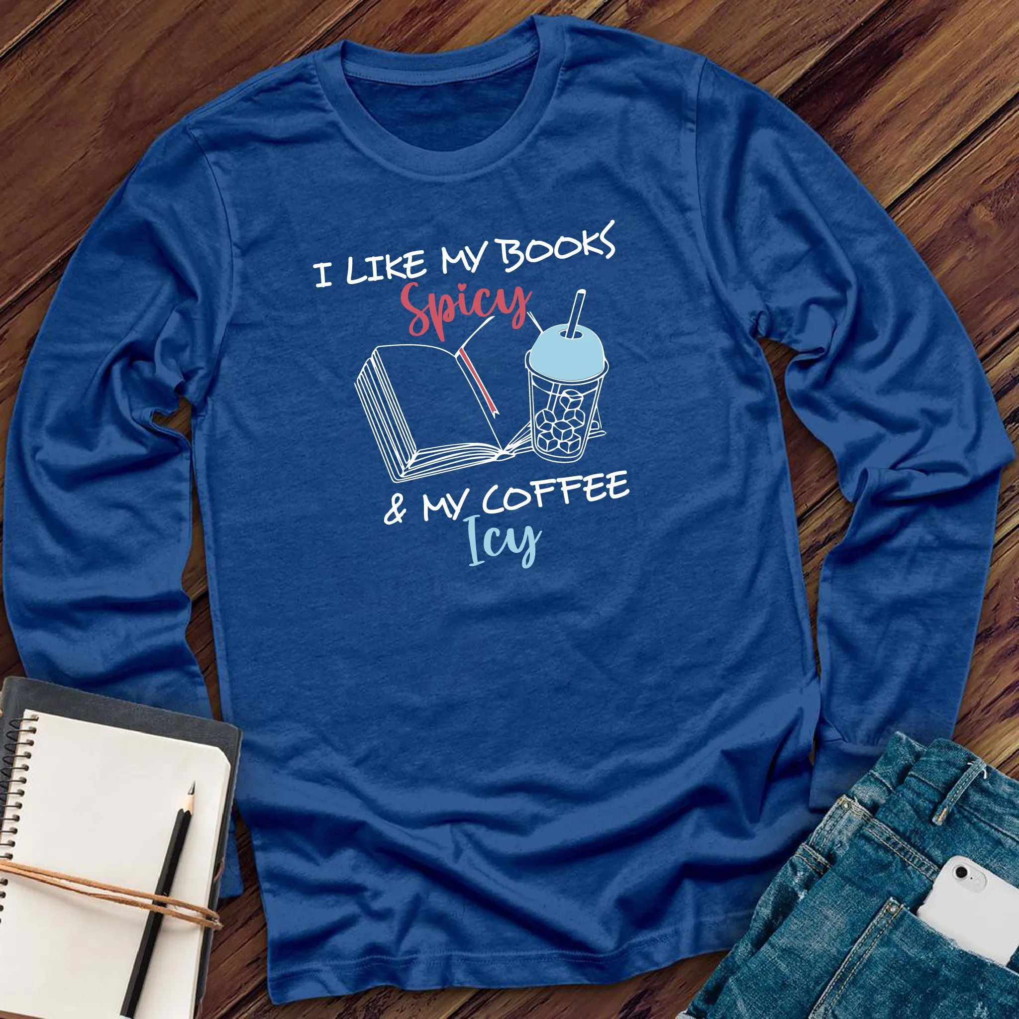 Books Spicy & Coffee Icy Long Sleeve