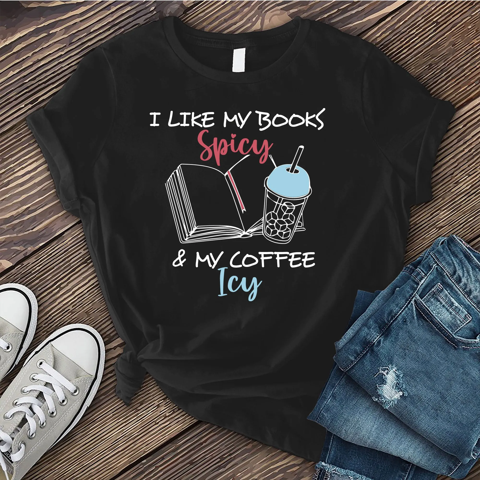 Books Spicy & Coffee Icy T-Shirt