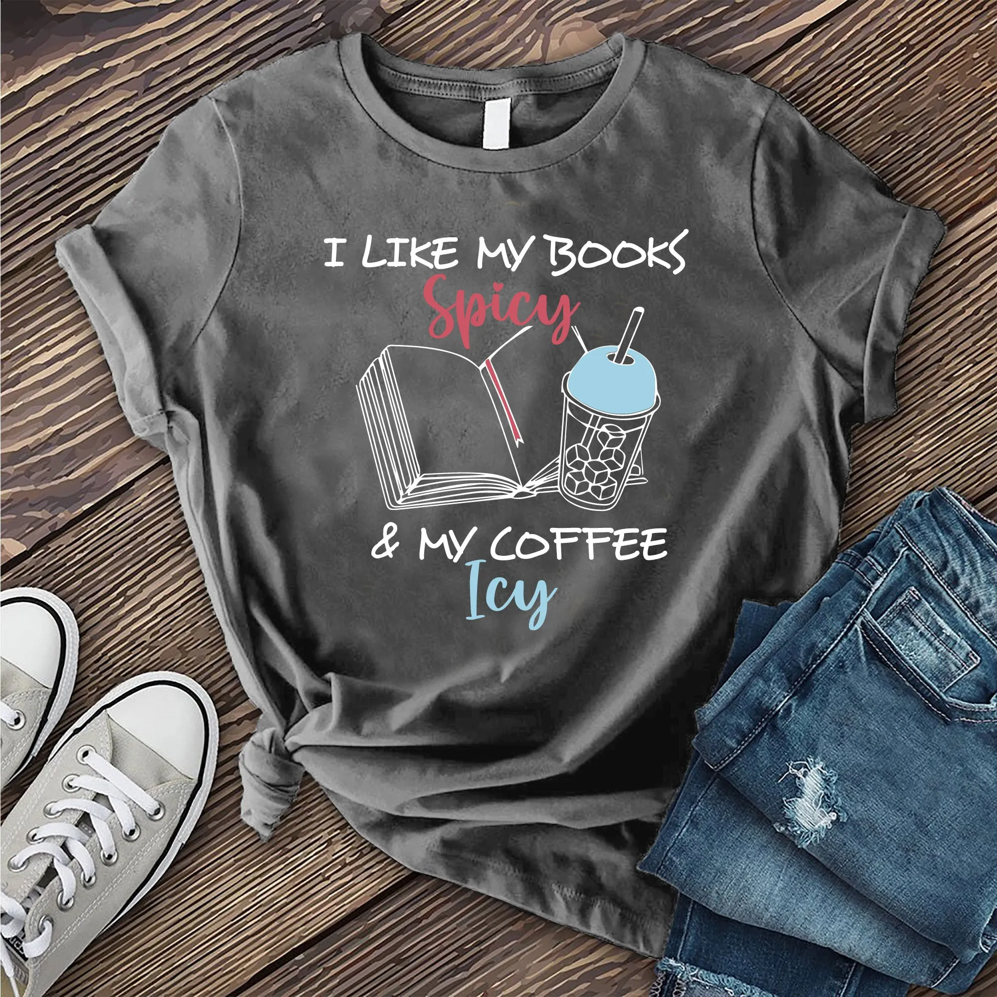 Books Spicy & Coffee Icy T-Shirt