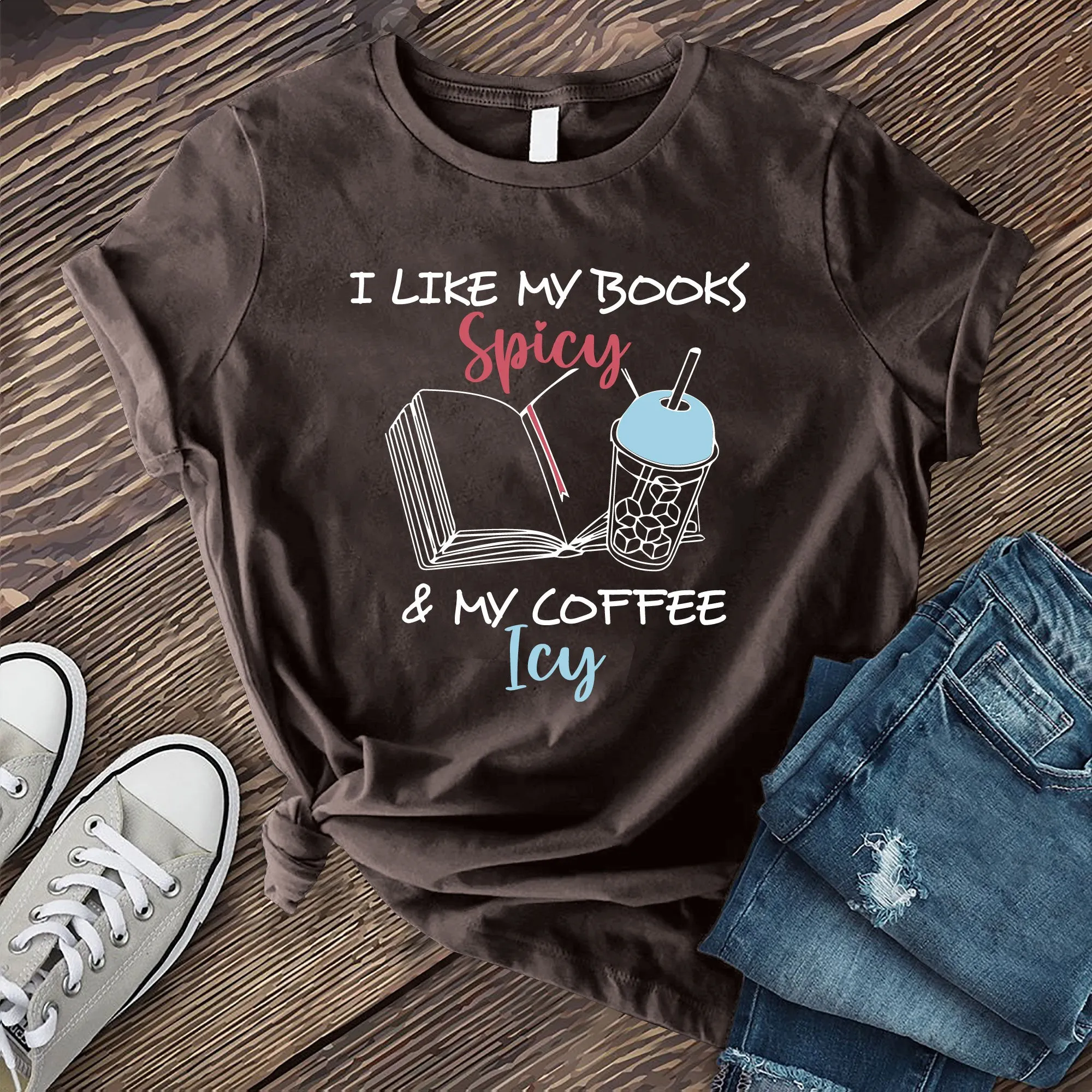 Books Spicy & Coffee Icy T-Shirt