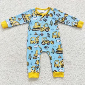 Boutique Baby Boys Rompers Construction Jumpsuit LR0492