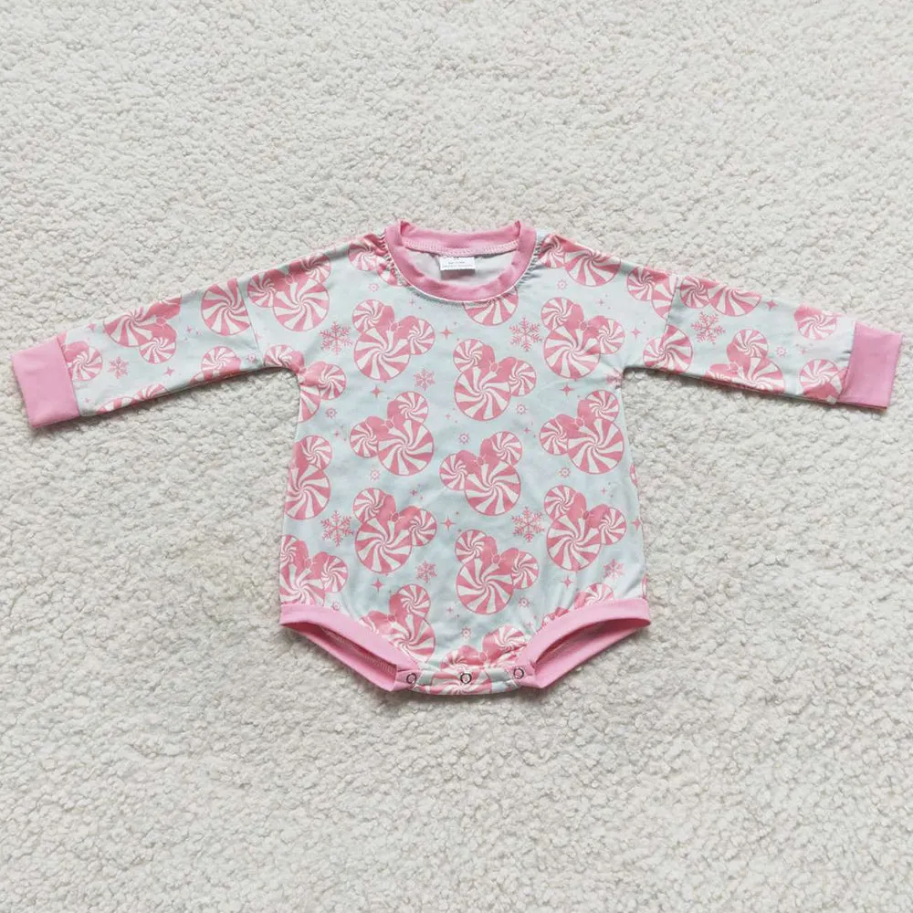 Boutique Baby Girls Rompers Long Sleeve Jumpsuit LR0643