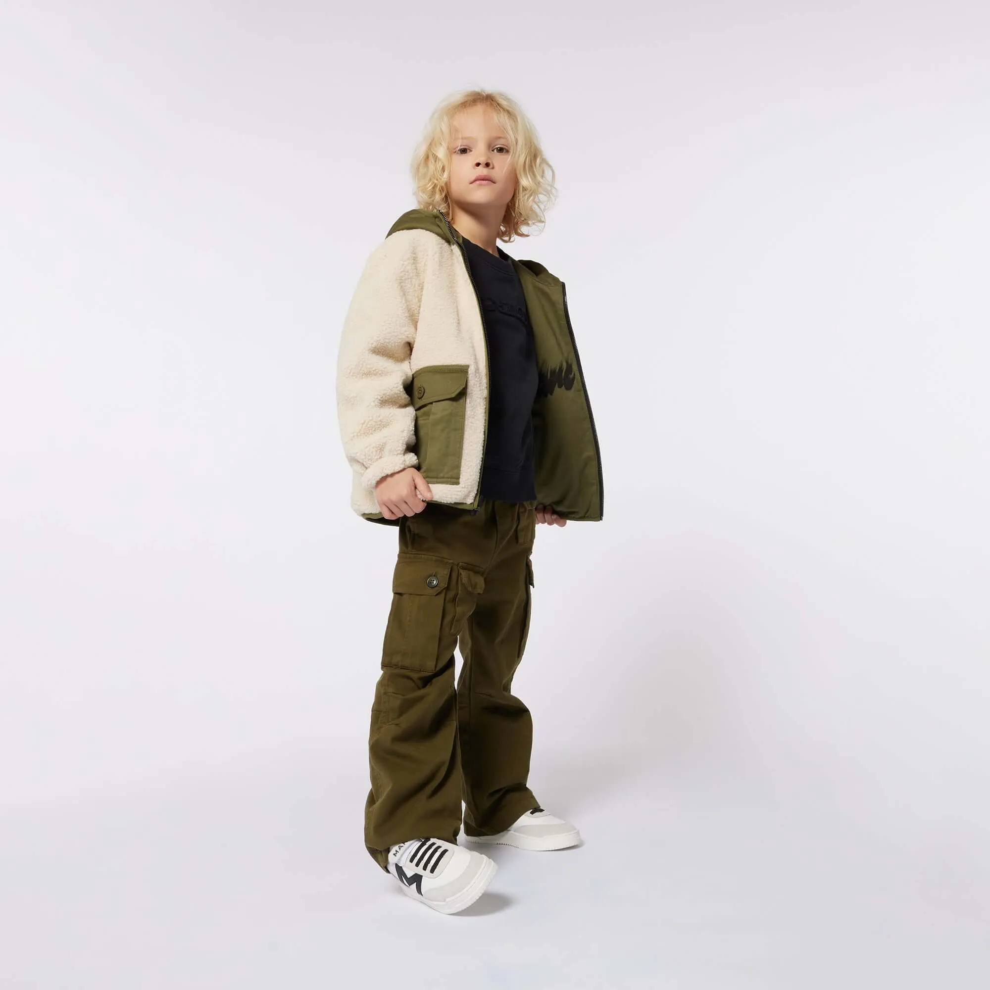 Boys Khaki Reversible Jacket