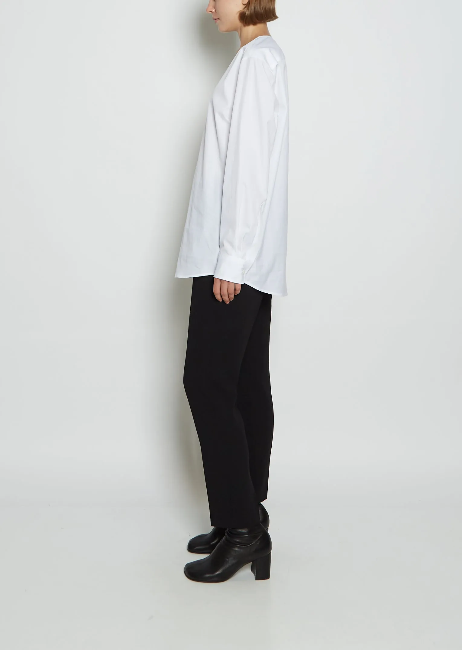 Campo Cotton Poplin Shirt — White