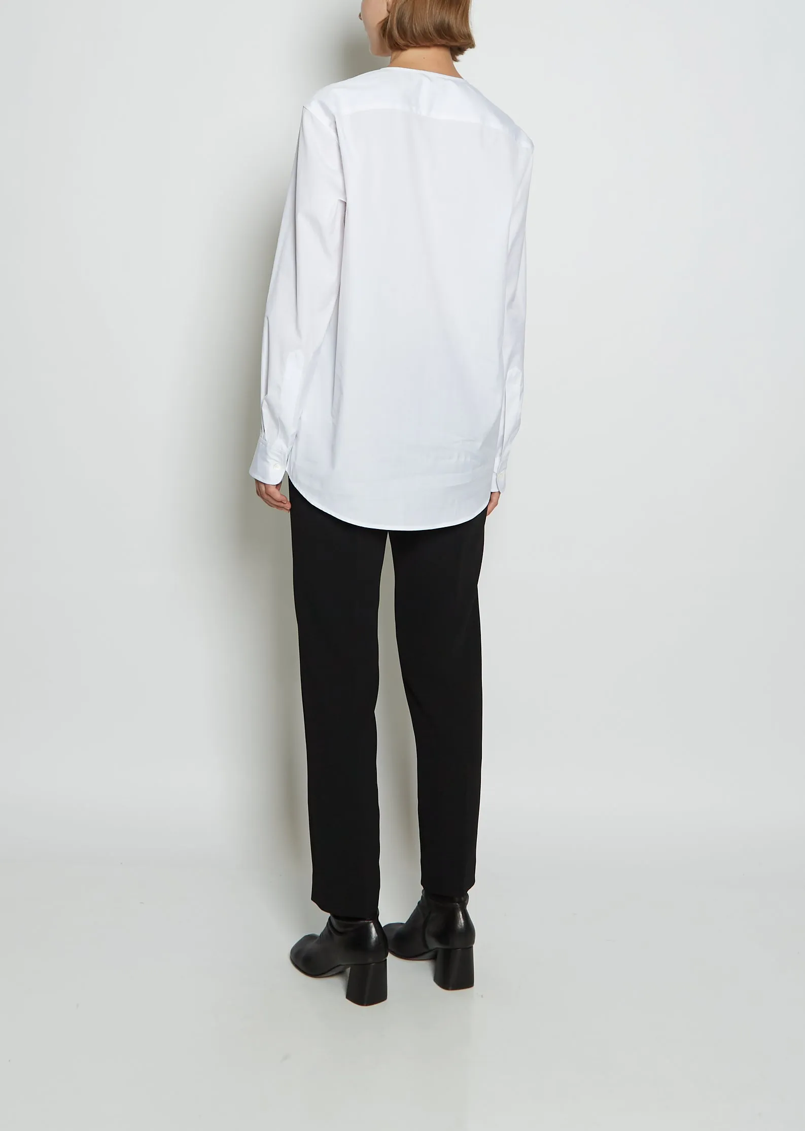 Campo Cotton Poplin Shirt — White