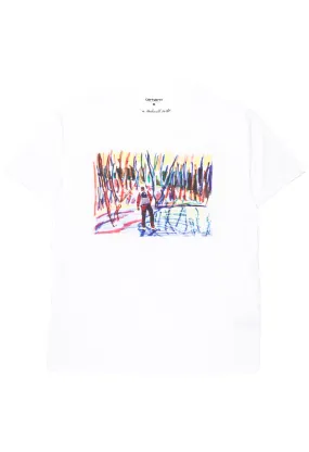 Carhartt WIP Men's Ollie Mac Icy Lake T-Shirt - White