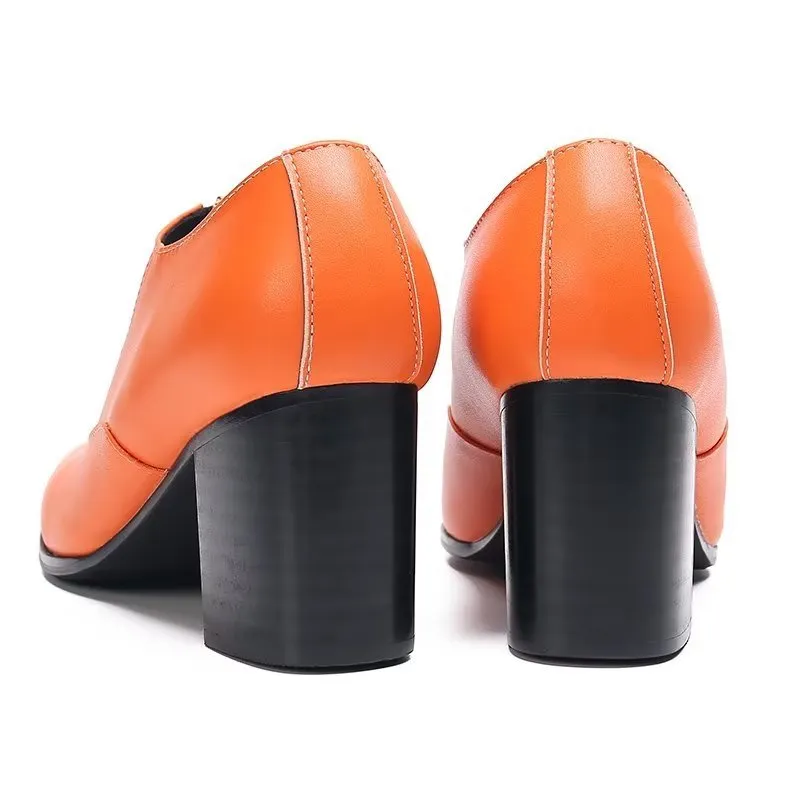 Chic Genuine Leather Slip-on Dress Shoes