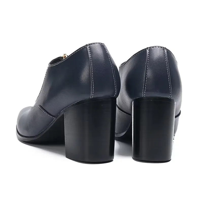 Chic Genuine Leather Slip-on Dress Shoes