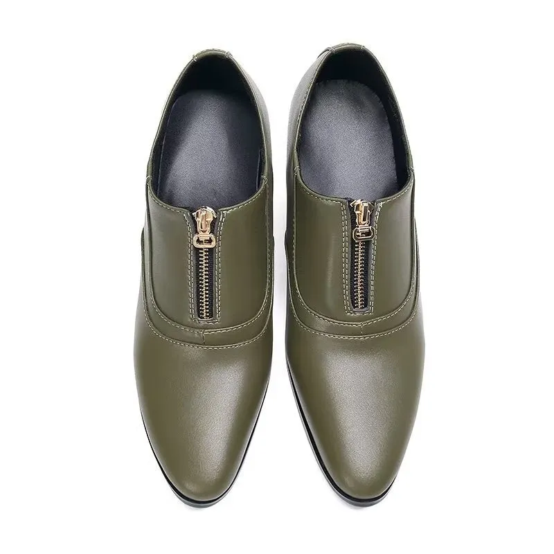 Chic Genuine Leather Slip-on Dress Shoes