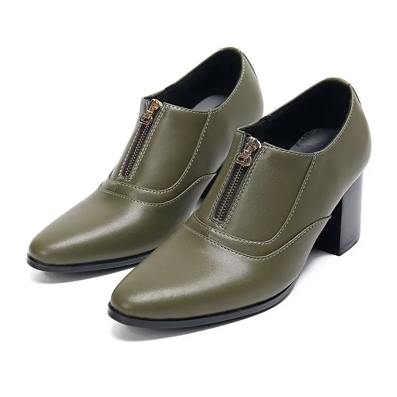 Chic Genuine Leather Slip-on Dress Shoes