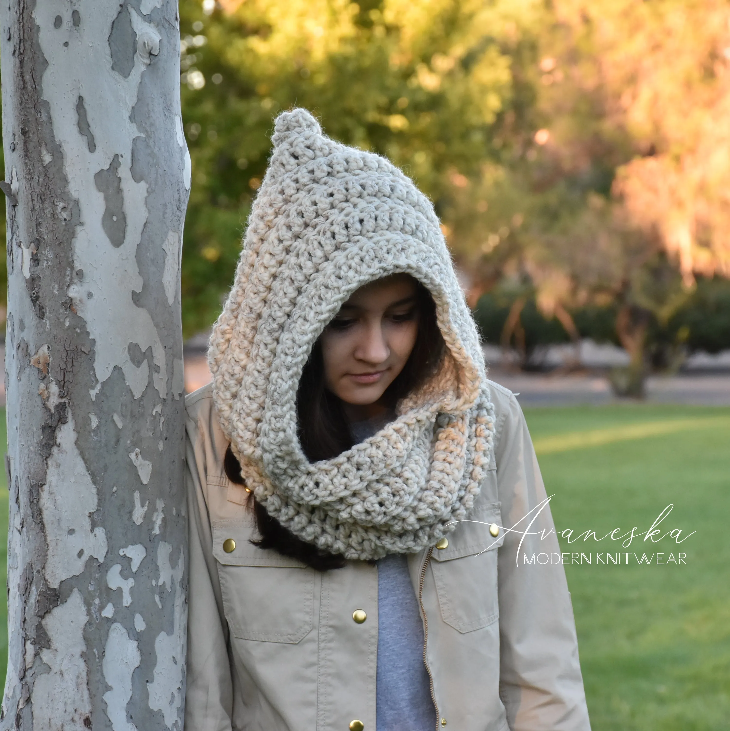 Chunky Hood Scarf | THE PRESTON