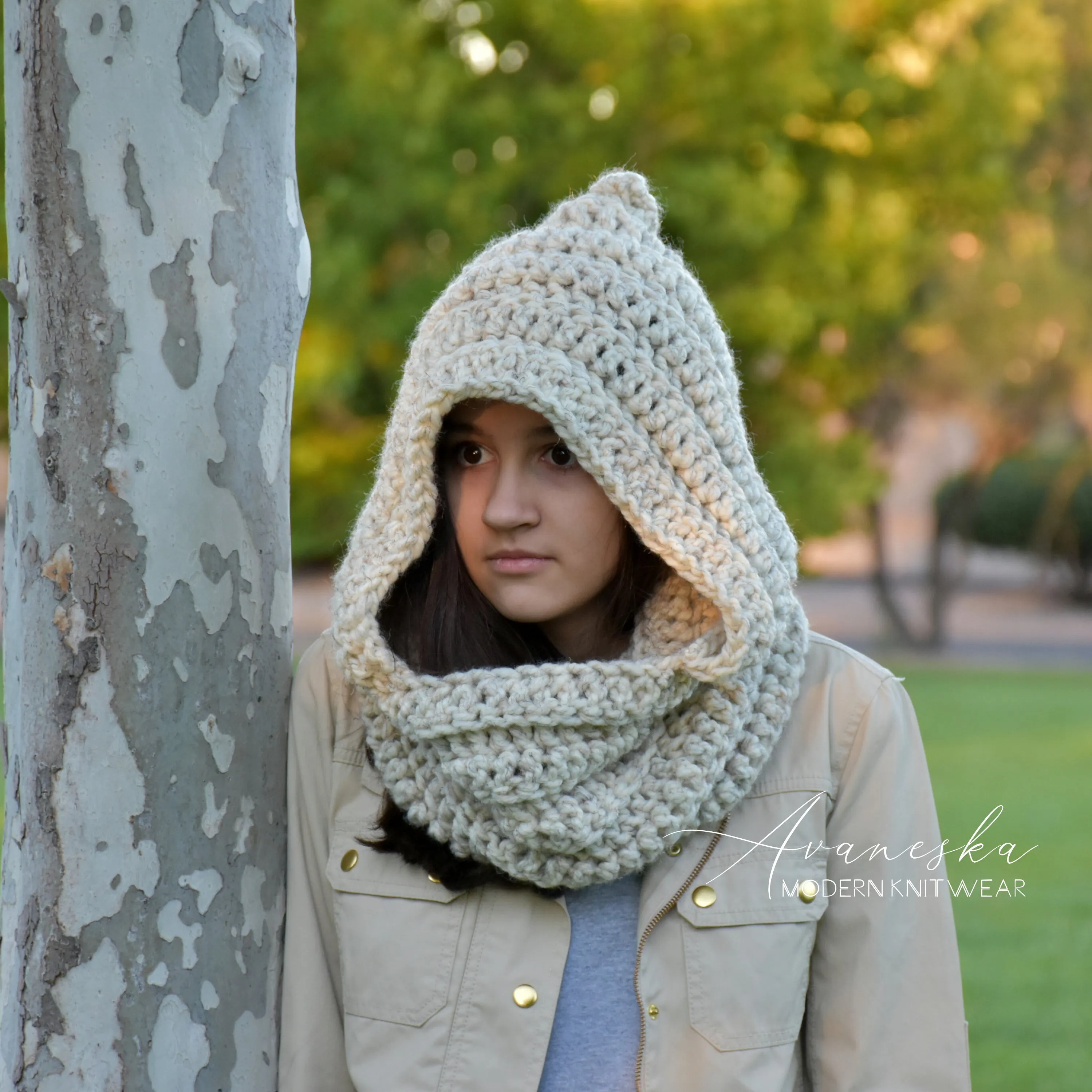 Chunky Hood Scarf | THE PRESTON