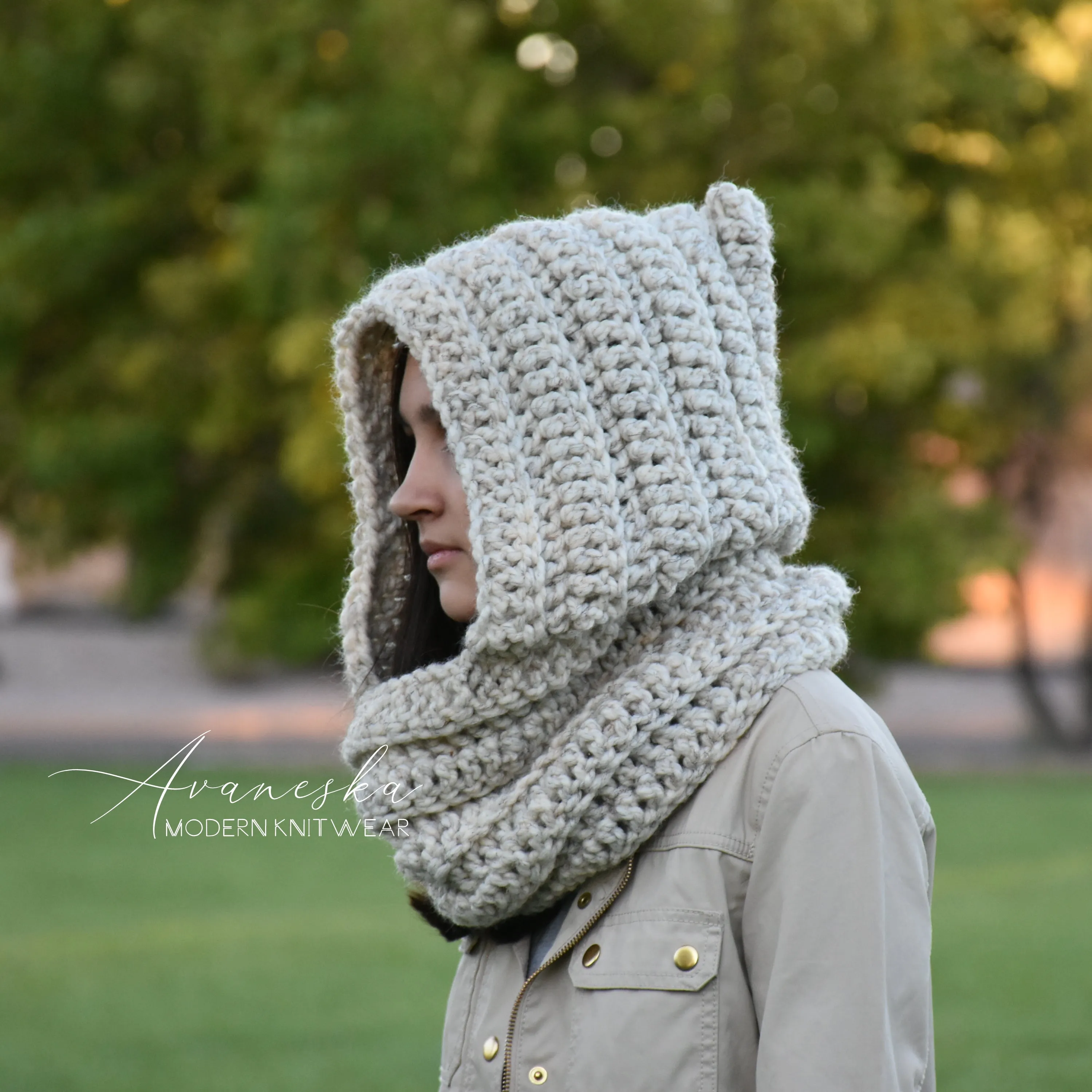 Chunky Hood Scarf | THE PRESTON