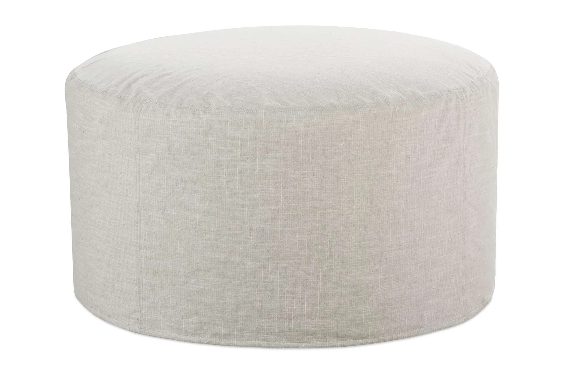 Circle Slipcover Ottoman 36x36