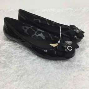 Coach Women Size 9 Black Slip Ons Flats