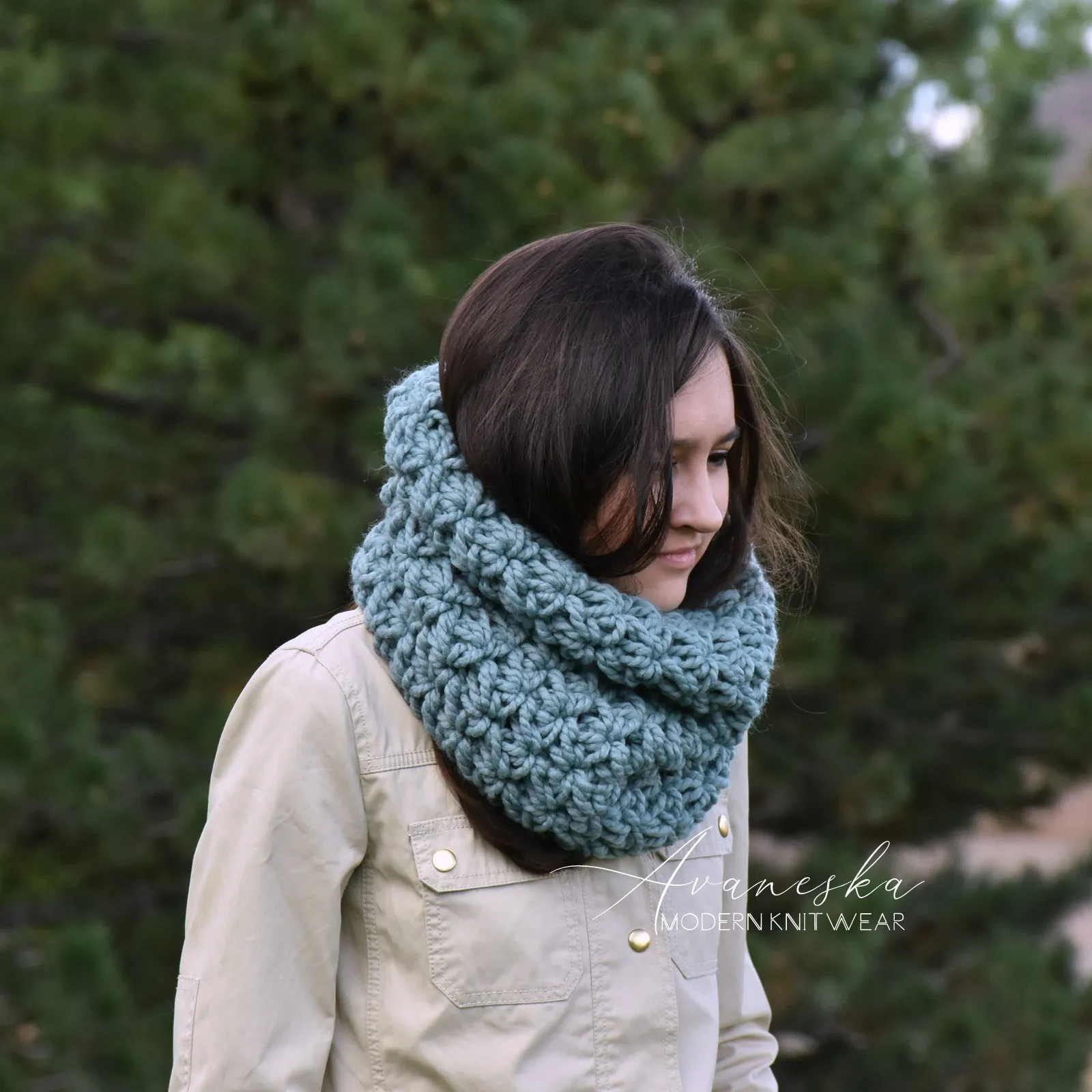 Crochet Chunky Scarf | THE FLORENCE