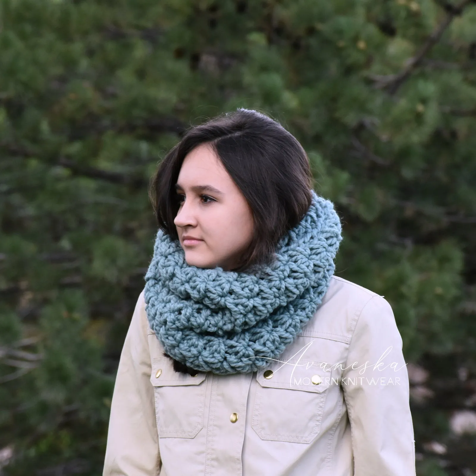 Crochet Chunky Scarf | THE FLORENCE