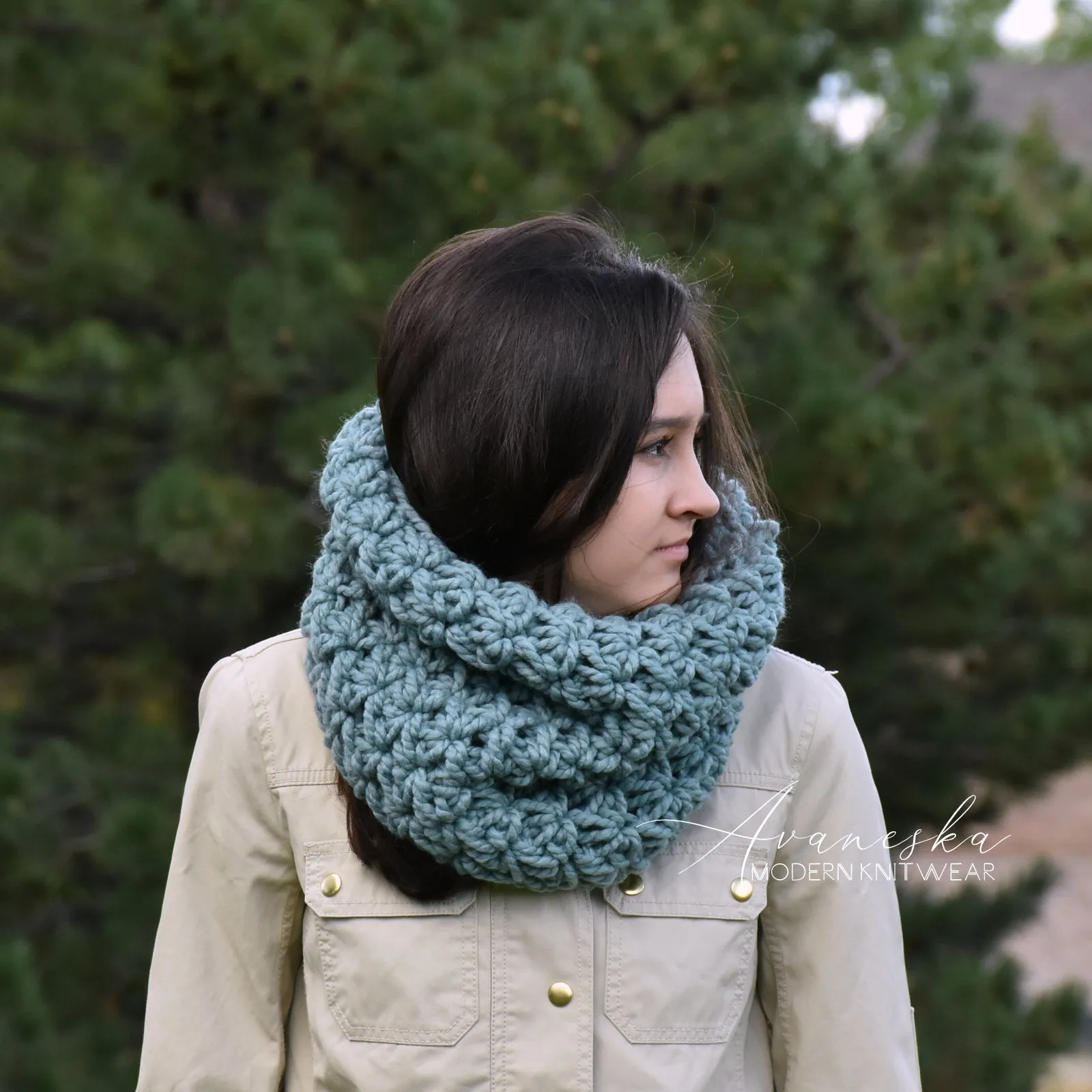 Crochet Chunky Scarf | THE FLORENCE