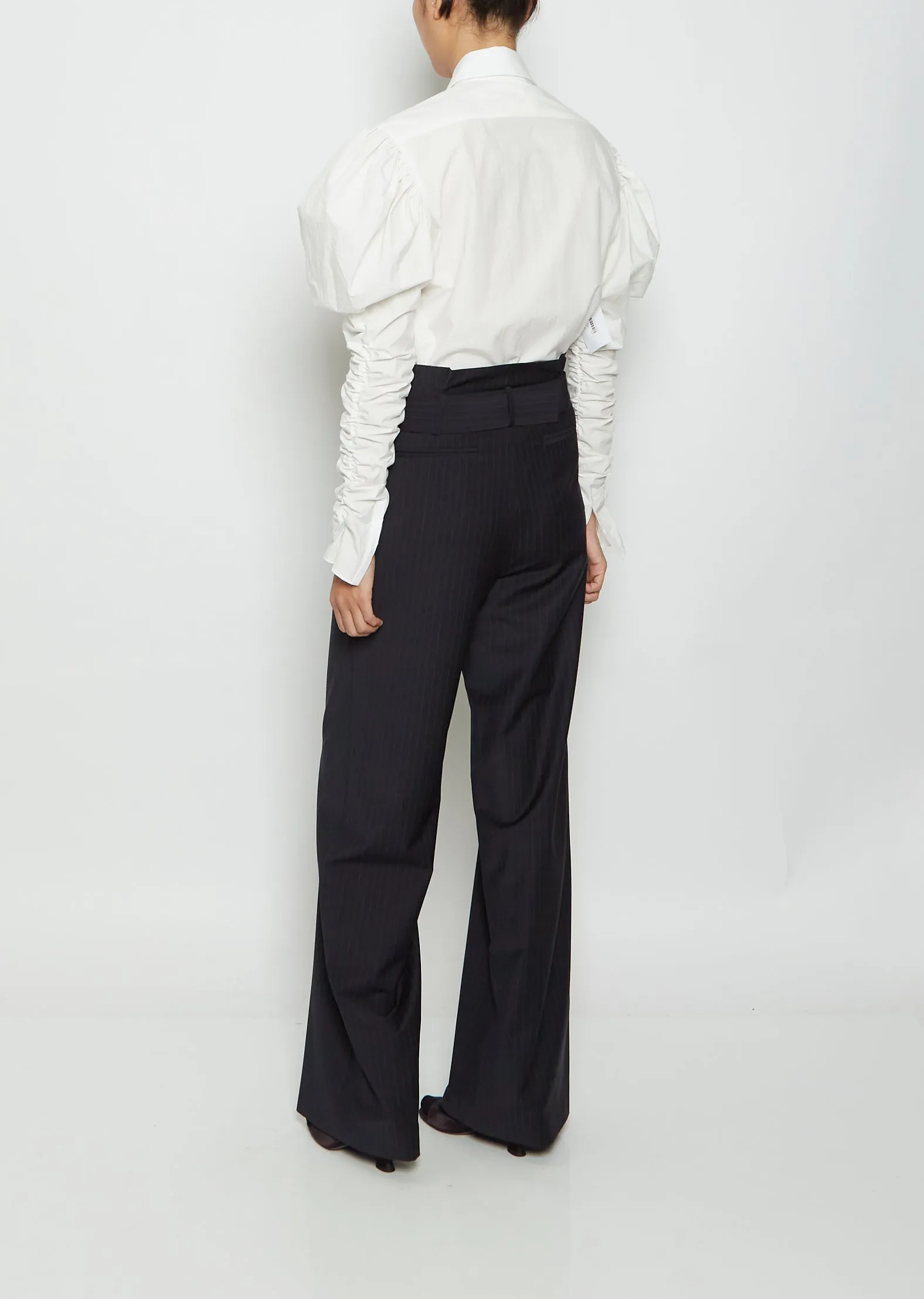 Delon Japanese Pinstripe Wool Trousers