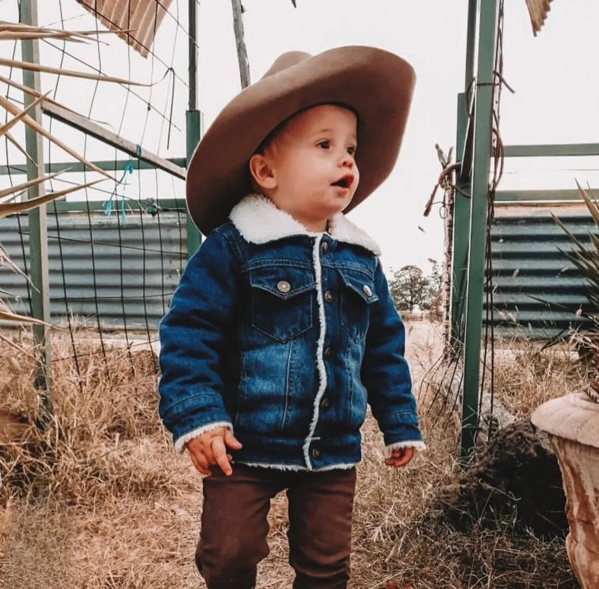 Denim Sherpa Jacket