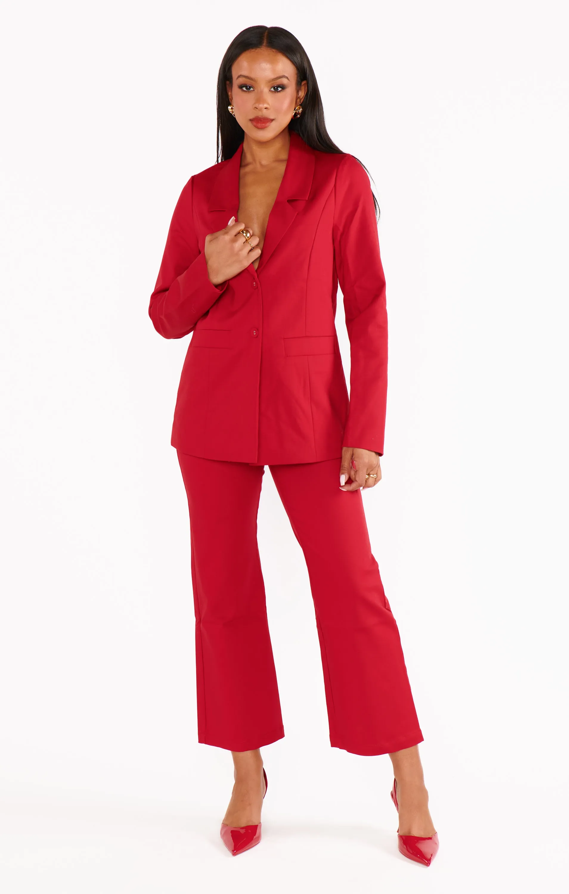 DJ Cropped Pants ~ Red Suiting