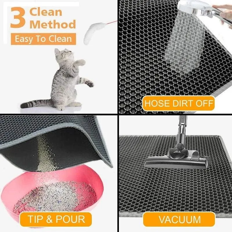 Double Layer Non-Slip Cat Litter Mat