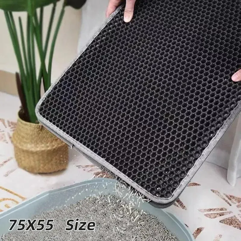 Double Layer Waterproof Pet Litter Mat Non-slip