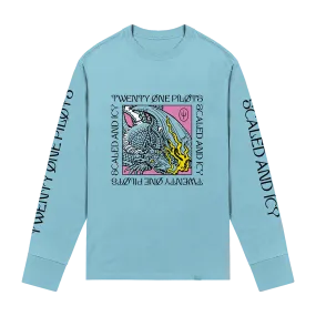 Dragon Box Blue Long Sleeve T-Shirt