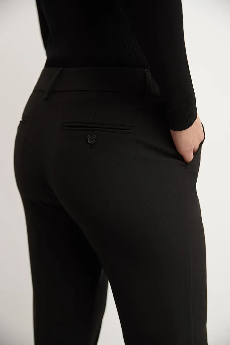 Easy care straight leg trouser dress pants