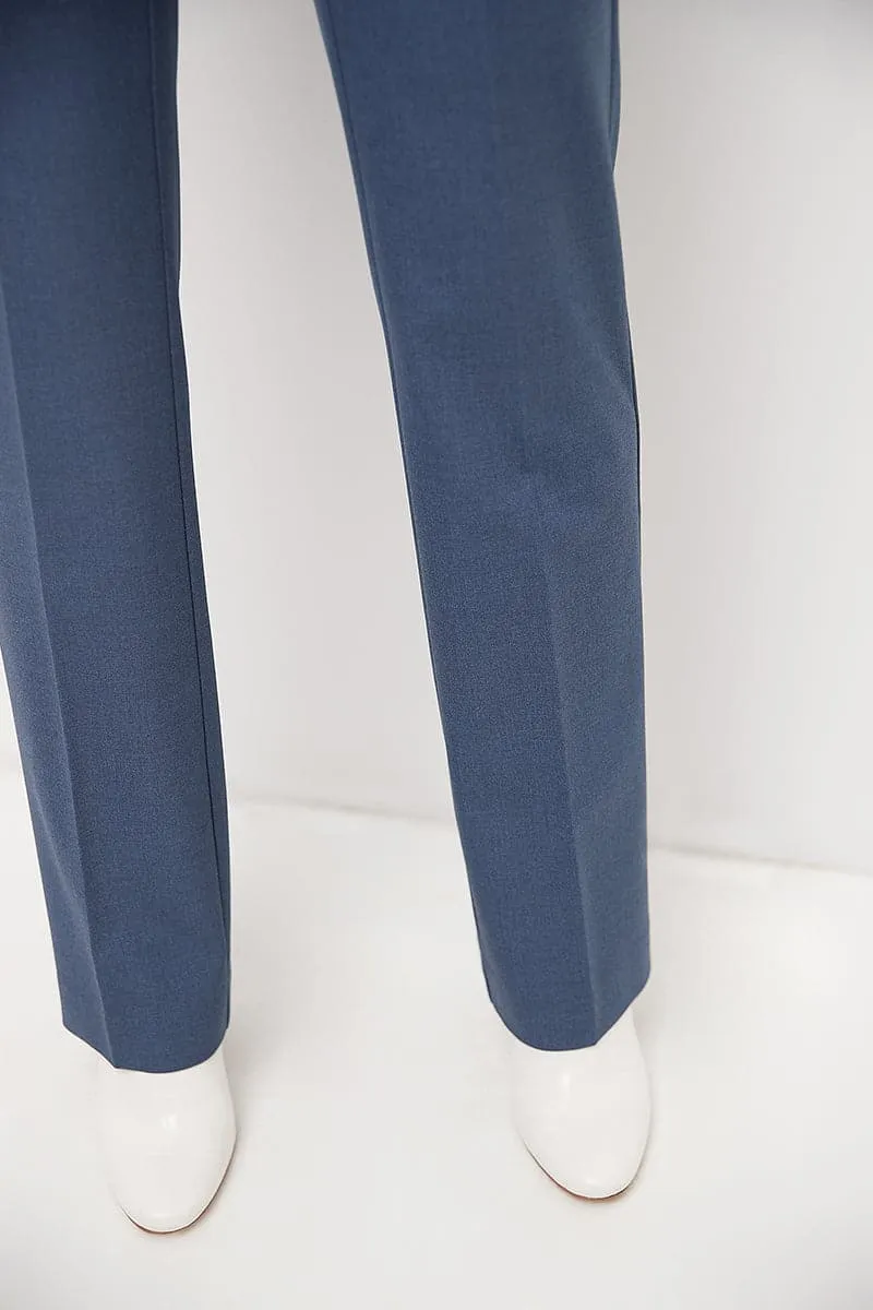 Easy care straight leg trouser dress pants