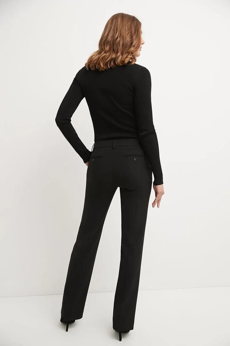 Easy care straight leg trouser dress pants