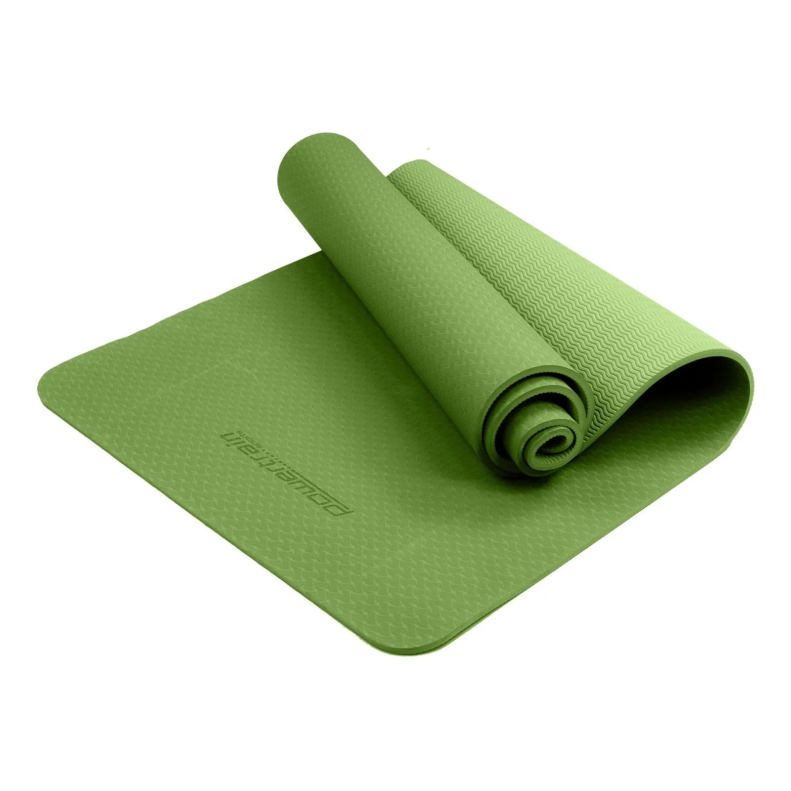 Eco-friendly Non-slip Dual Layer 6mm Yoga Mat with Strap