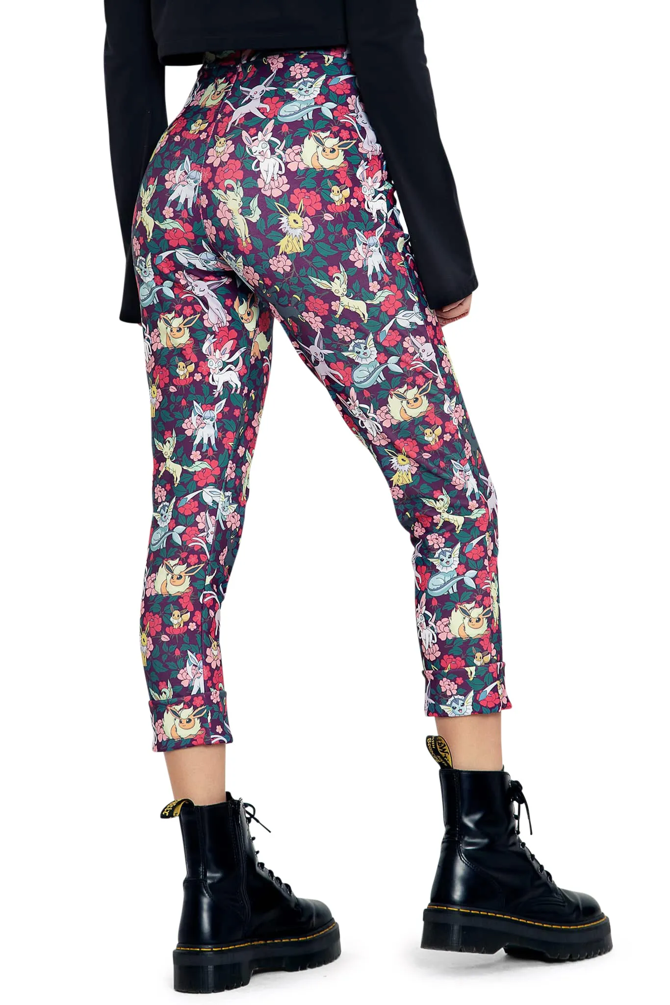 Eevee Evolution Floral Cuffed Pants