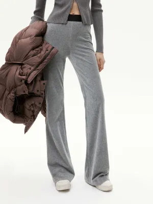 Elastic Waist Flared Pants