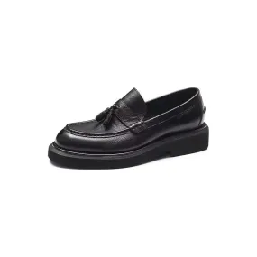 Embossed Elegance Slip-on Dress Shoes