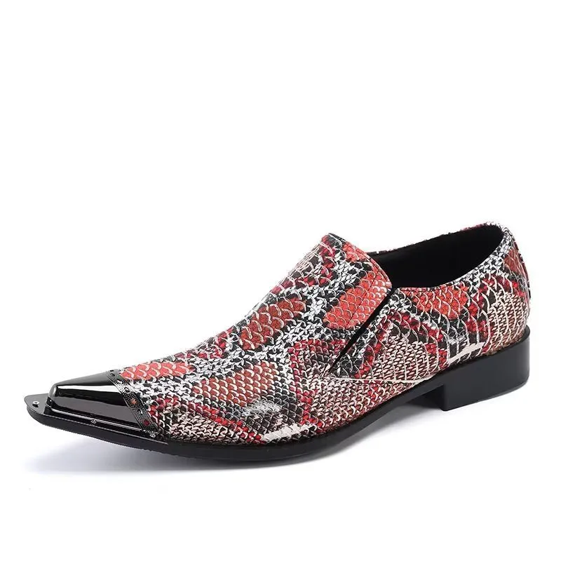 Exotic Luxe Slip-on Leather Elegance Dress Shoes