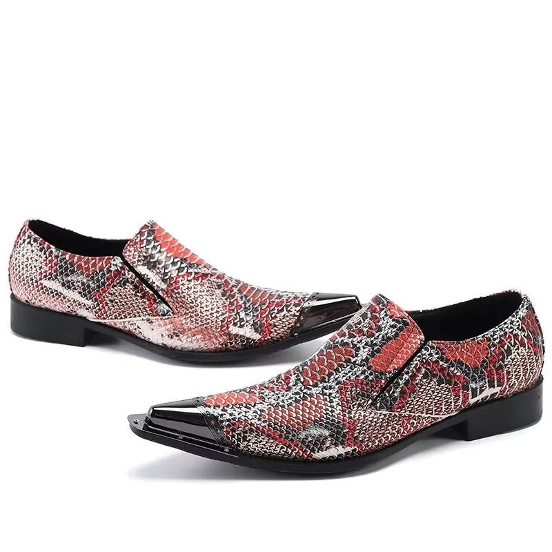 Exotic Luxe Slip-on Leather Elegance Dress Shoes