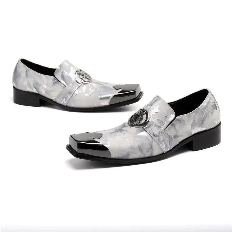 ExoticLux Genuine Leather Slip-on Dress Shoes