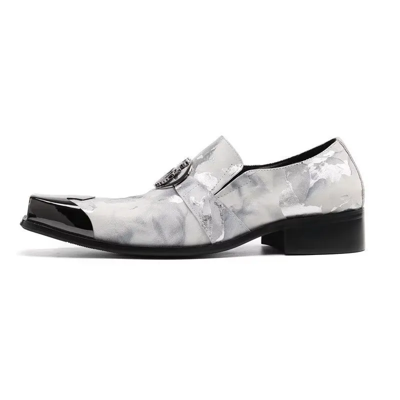 ExoticLux Genuine Leather Slip-on Dress Shoes