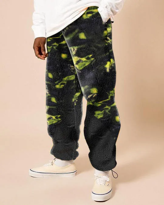 Fall/Winter Fashion Polar Fleece Printed Men's Casual Pants