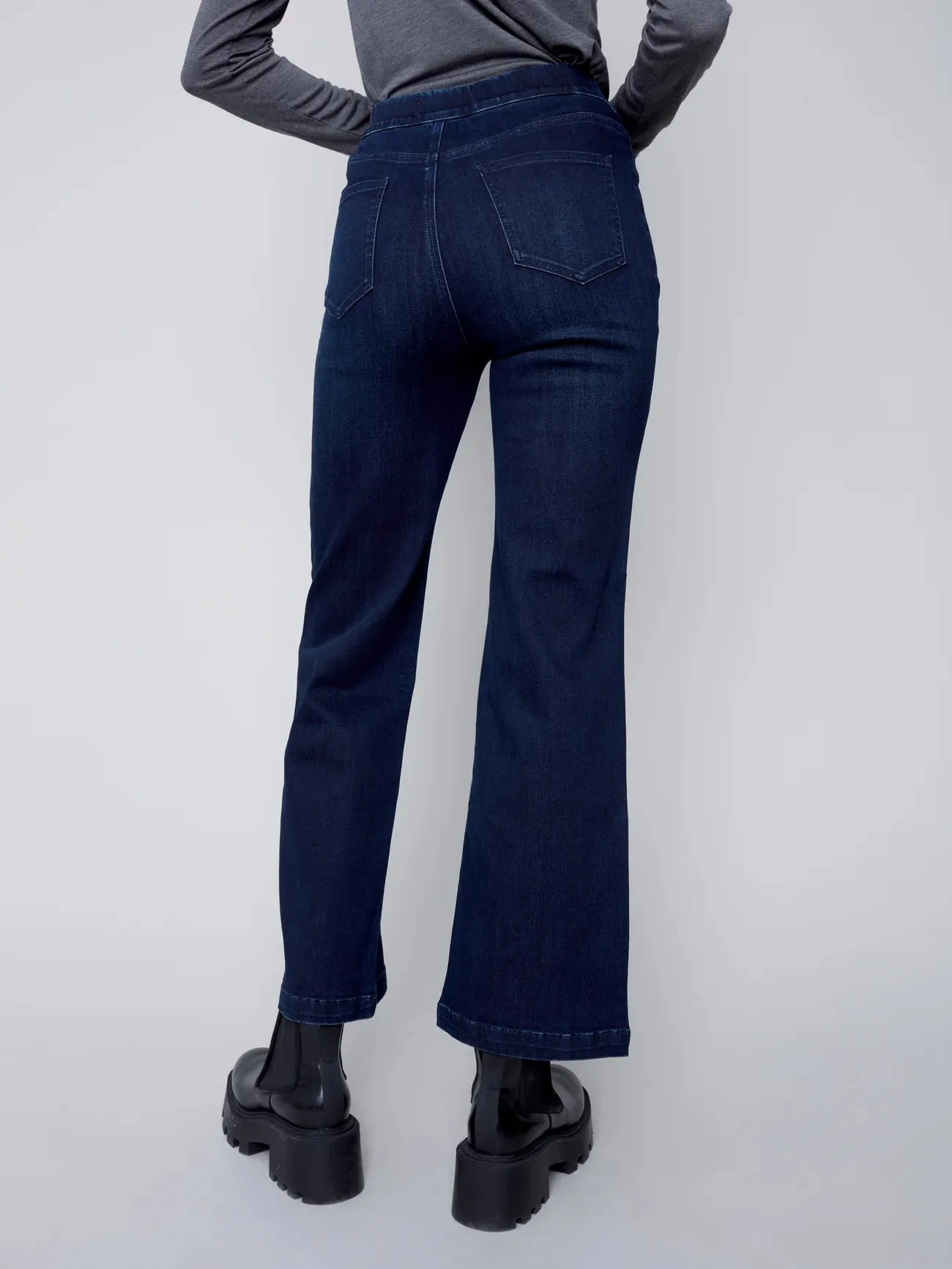 FLARE PANT WITH SIDE BUTTONS