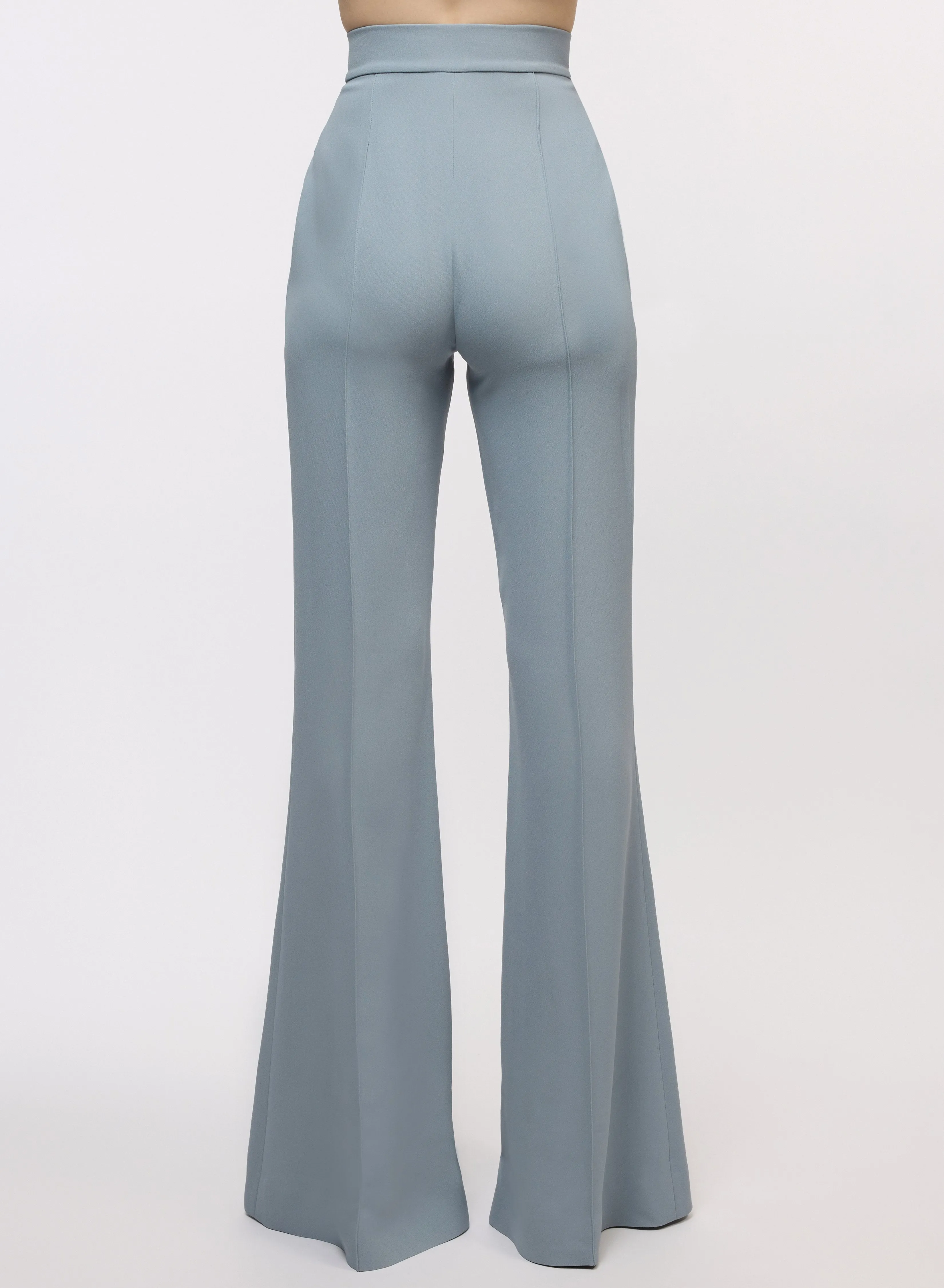 Flared Crepe Pants