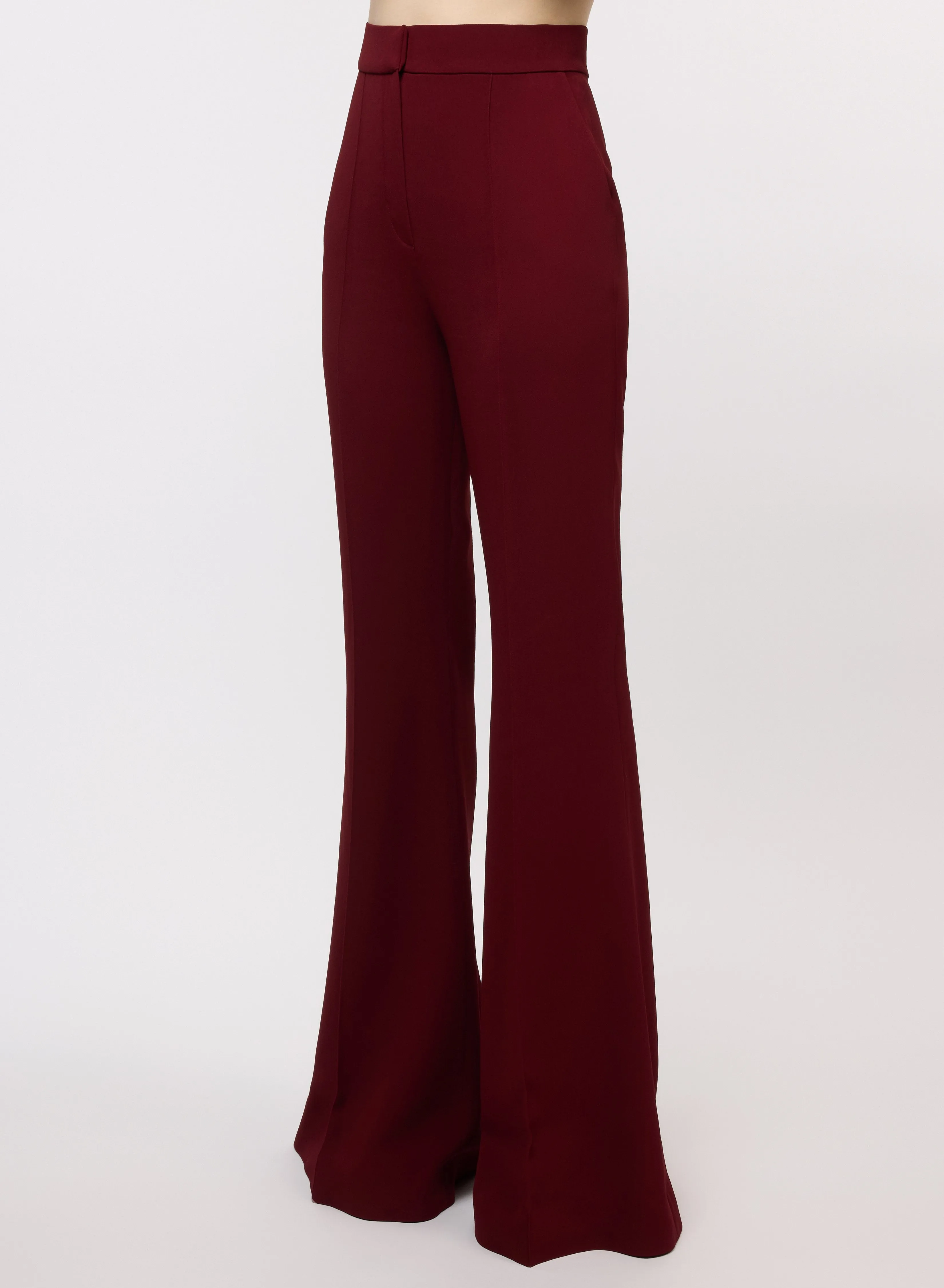 Flared Crepe Pants