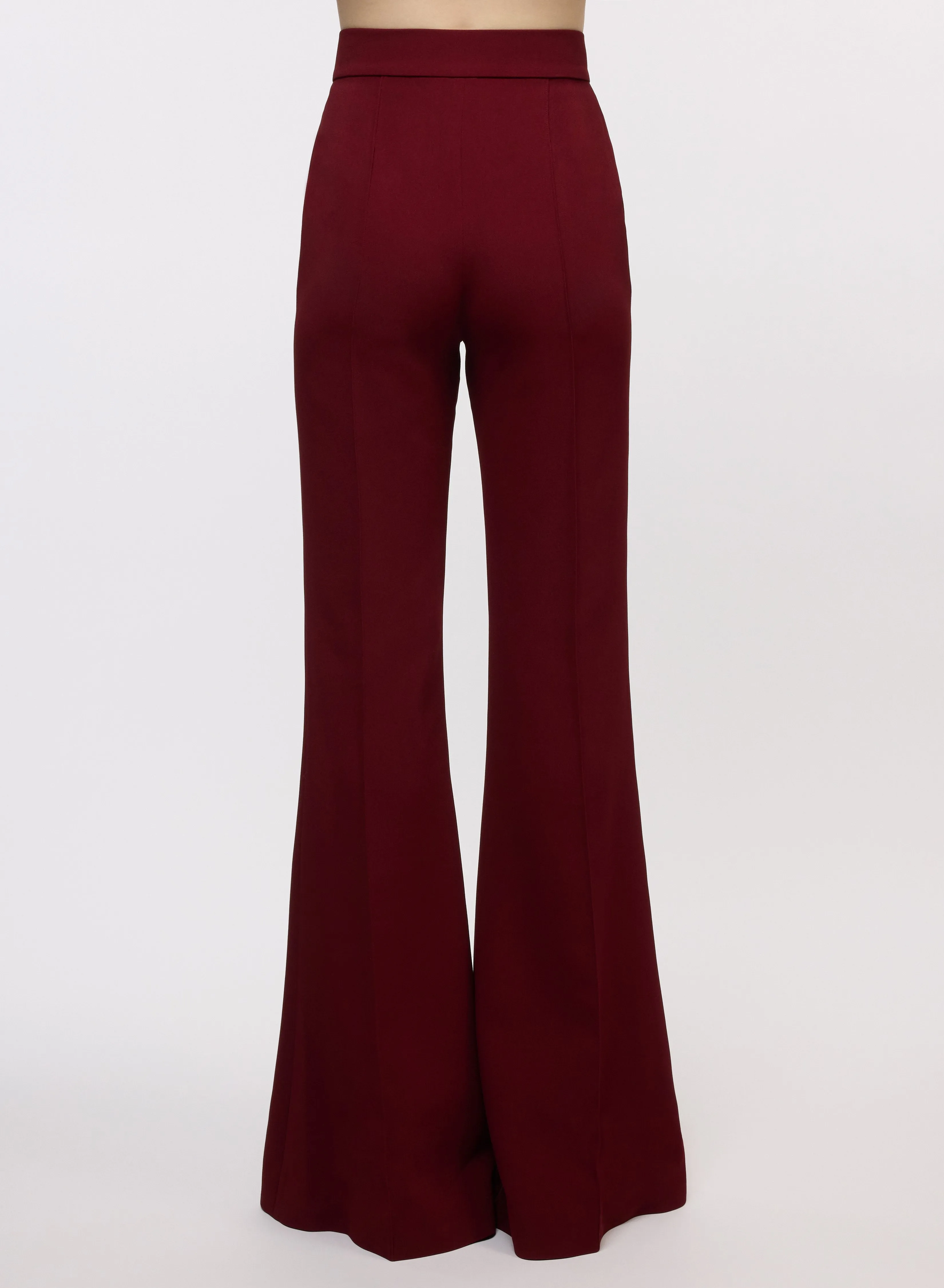 Flared Crepe Pants