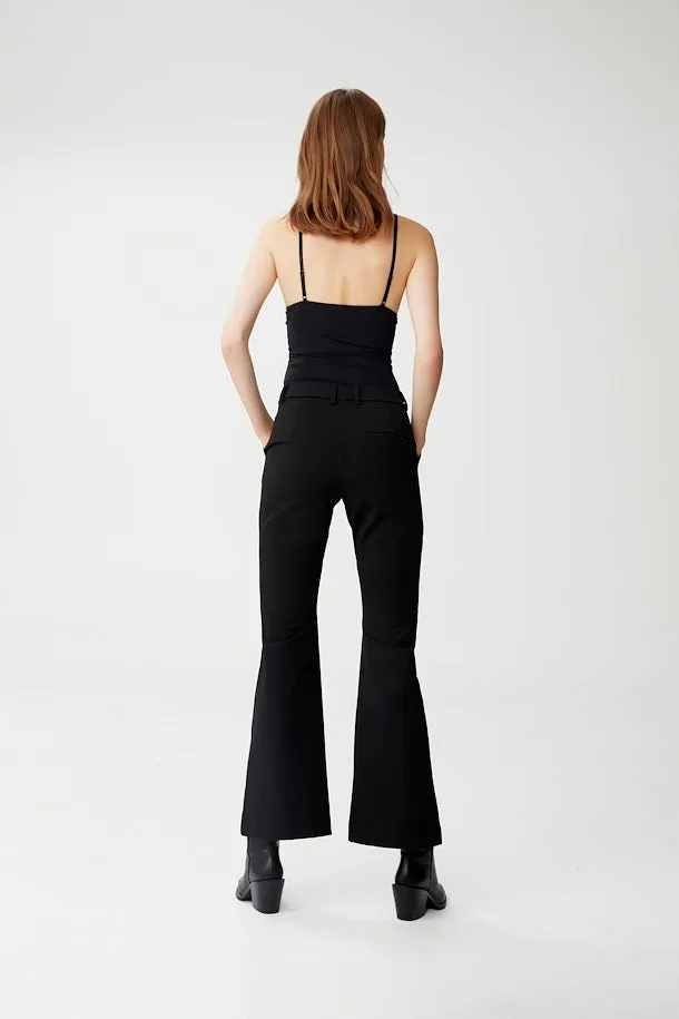 FLARED PANTS IN BLACK