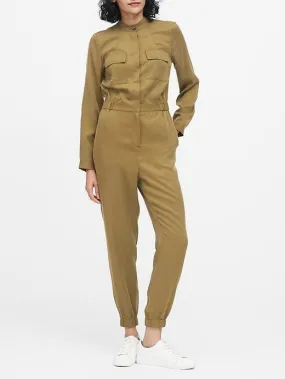 Flight Jumpsuit in Cindered Olive Green