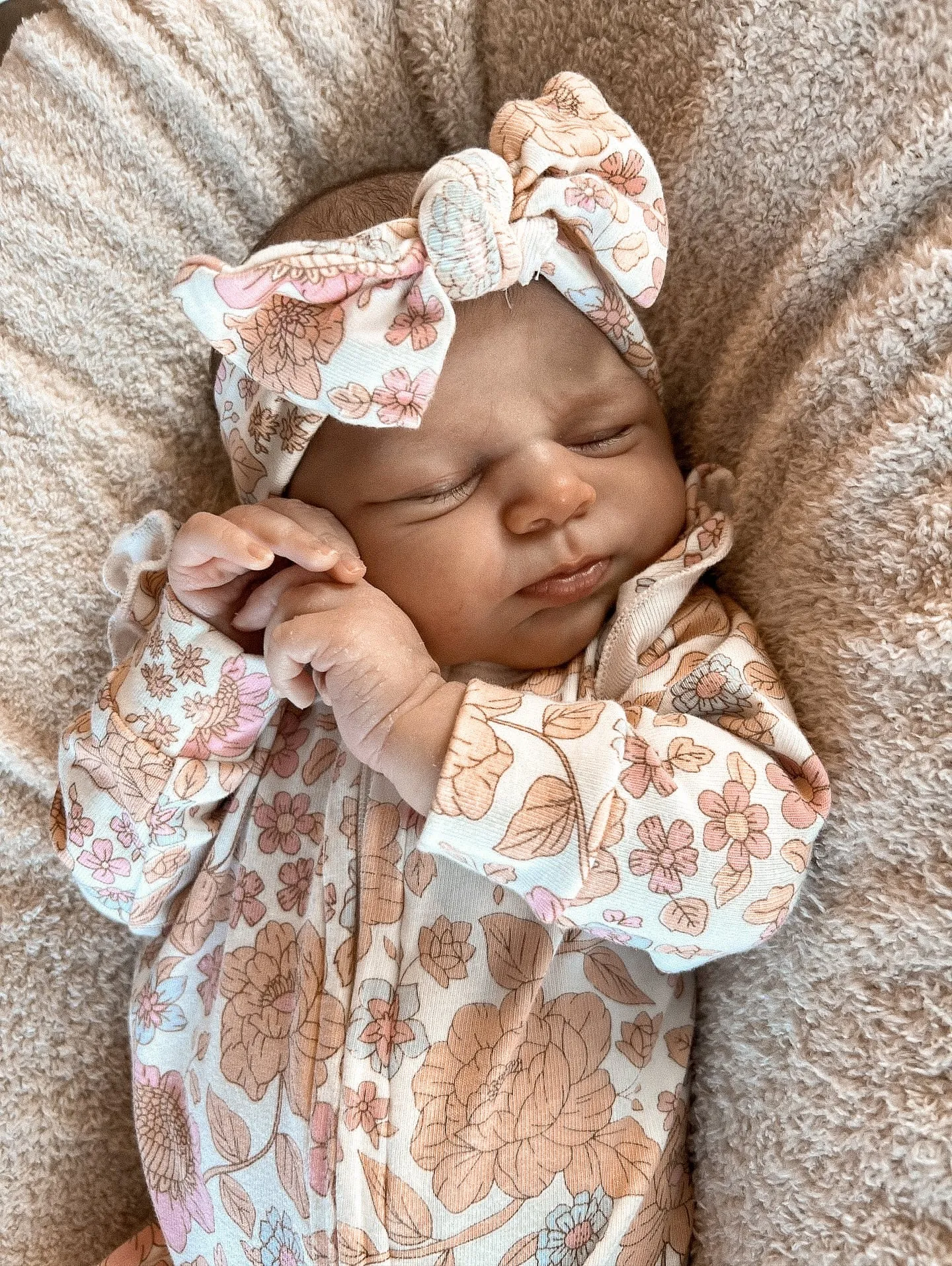 Floral Baby Jumpsuit   Bow