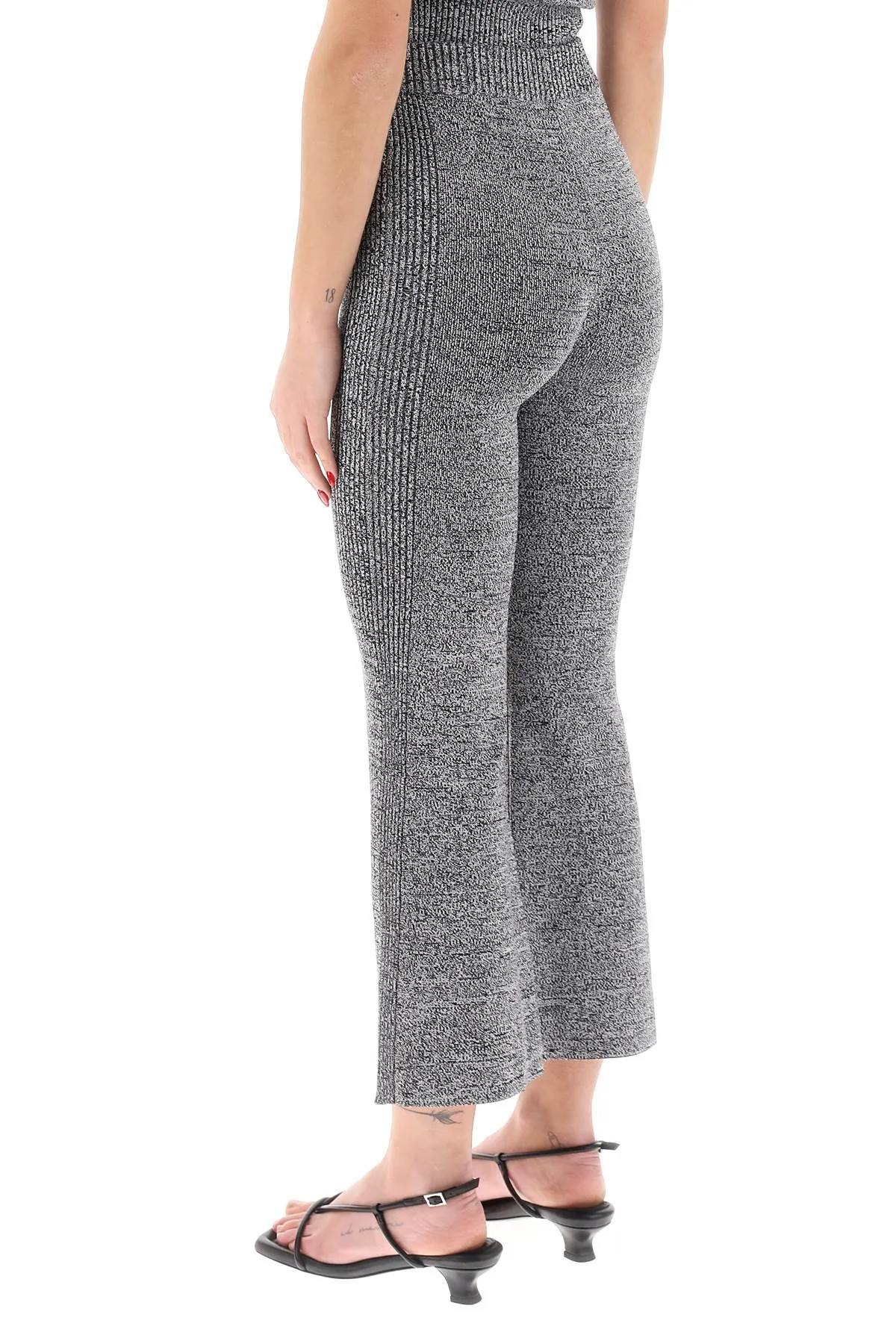 Ganni stretch knit cropped pants