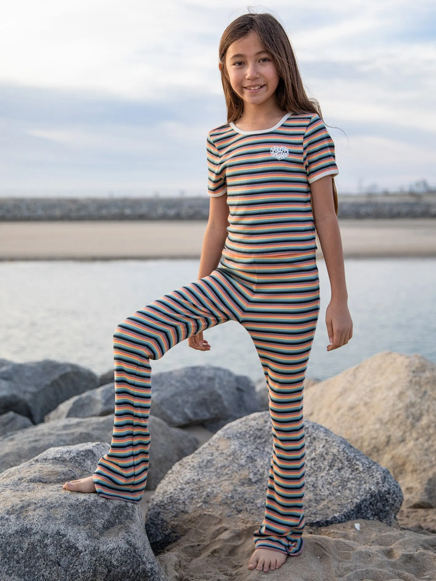 Girls Lived in Lounge Knit Pants - Reef Pink