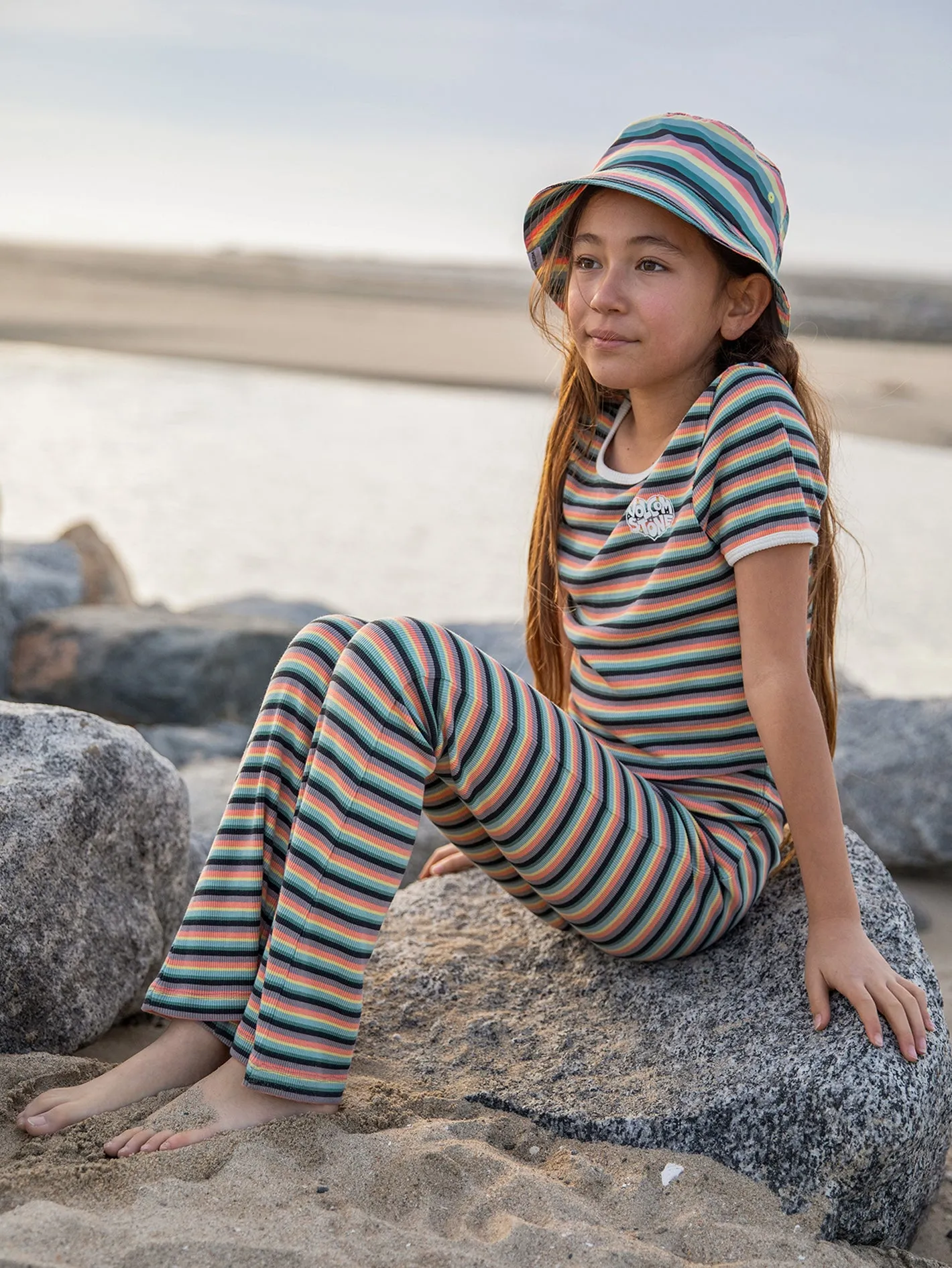 Girls Lived in Lounge Knit Pants - Reef Pink